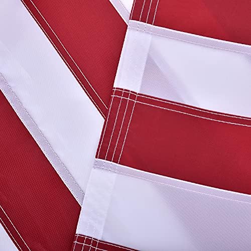 American Flag 5x8 FT, US Flag USA High Wind with Embroidered Stars, Sewn Stripes, Brass Grommets, Durable USA Flag Outdoor Outside