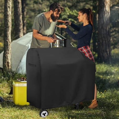 Charcoal Grills Cover for Royal Gourmet CC1830 30 Barrel Charcoal Grill, Water-Resistant Outdoor Grill Cover BBQ Grill Cover Barbeque Grill Cover