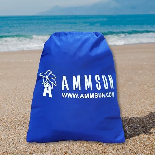 AMMSUN Beach Umbrella Sand Bag Umbrellas Anchor Weight Bags Anchor for Heavy Duty High Wind Resistant Beach Shade Tent Outdoor Canopies Windproof Portable Safe Stand Holder Universal Fit