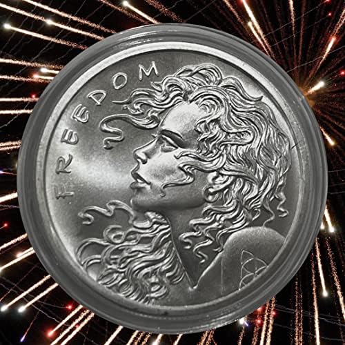 1 oz Freedom Girl Silver Shield Silver + Free Capsule + Gift Pouch