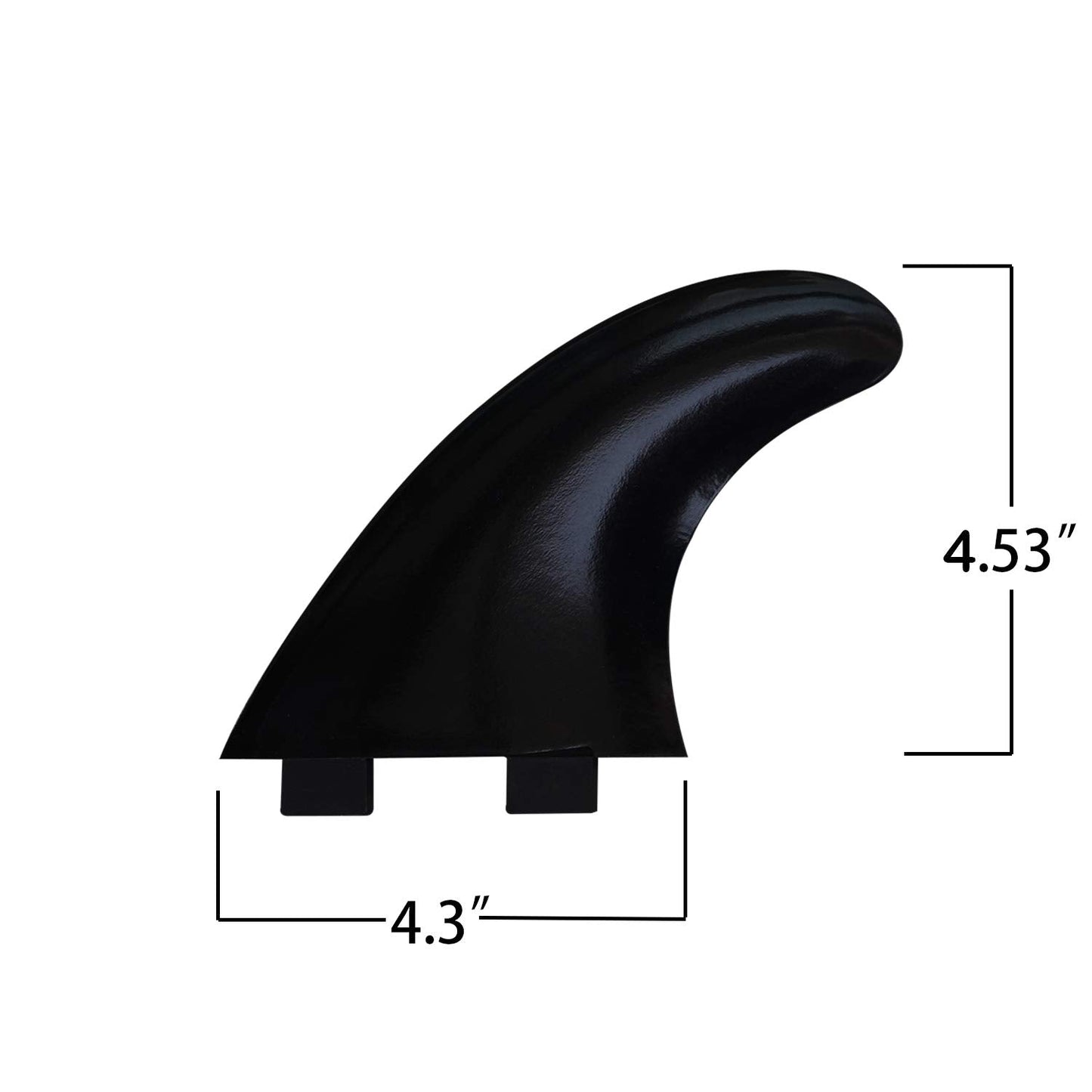 Rokia R G5 FCS Fins with Fin Key and Screws 3 PCS Replacement Plastic Surfboard Fins for Surfing