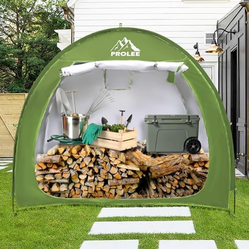 Bike Shed 6.6FT Waterproof 210D Oxford Fabric, Bike Storage with Window Design for Outdoor Storage, Bike Storage Tent for 2-3 Bikes, Outdoor Storage Waterproof