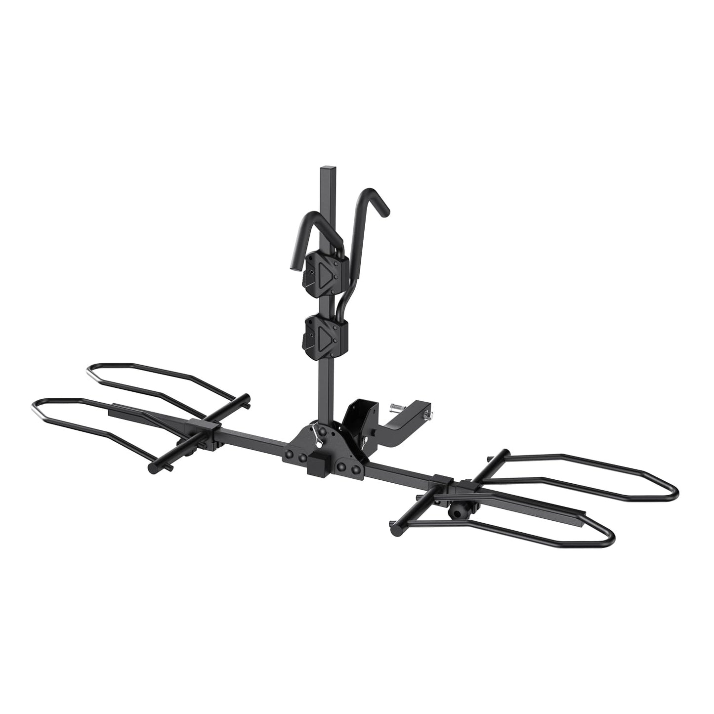 TANX Bike Racks for Ebikes,Fat Tire Bike Rack for Tow Hitch 2-Bike 160 lbs Capacity,Hitch Bike Rack for Heavy E Bike, Wobble Free Smart Tilting Folding Bicycle Car Racks for Standard, 2 inch Receiver