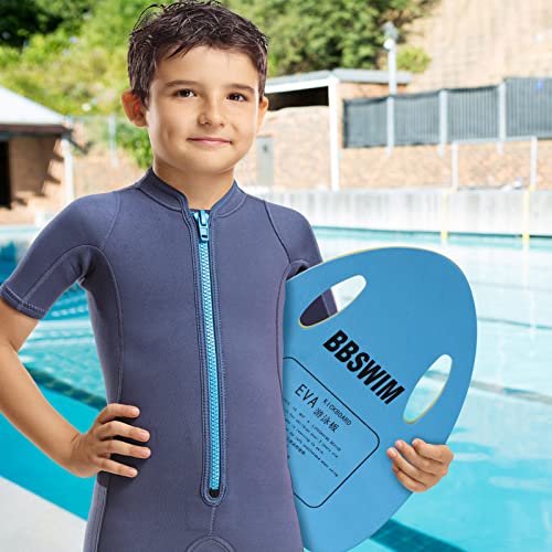 NEAGLORY 5 Pieces Water Aerobics Set Aquatic Exercise Set Pool Fitness Equipment Foam Water Dumbbell, Swim Kickboard, Pull Buoy, Aquatic Swim Belt for Water Exercise, Blue