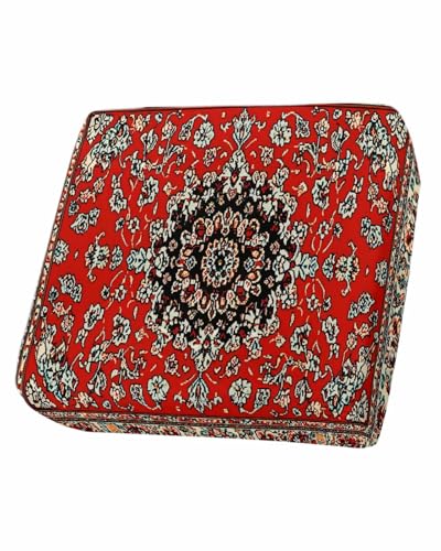 Red Boho Southwest Couch Cushion Covers Stretch Individual Sofa Slip Covers for Seat Cushion Couch Sofa Slipcovers for Sectional T Chair Pet(S, Vintage Farmhouse Abstract Floral Aesthetic)