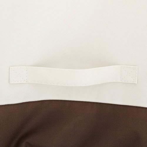 Amazon Basics Patio Chair Lounge Deep Seat, Outdoor Lawn and Patio Furniture Covers, Heavy Duty, Waterproof, Waterproof, Anti-UV, Durable, Set of 2, Beige/Tan