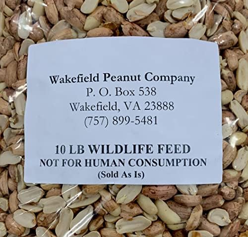 Wakefield Virginia Peanuts Animal Grade Raw Wildlife Peanuts, 10 LBS
