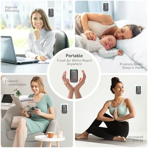 Air Purifier Plug In 4 Pack,Air Ionizer Purifier For Home Plug In,Forest Air Maker,Portable Negative Ion Generator,Ionic Air Freshener For Pet Odor,Kitchen Odor,Dust,Smoke Smell