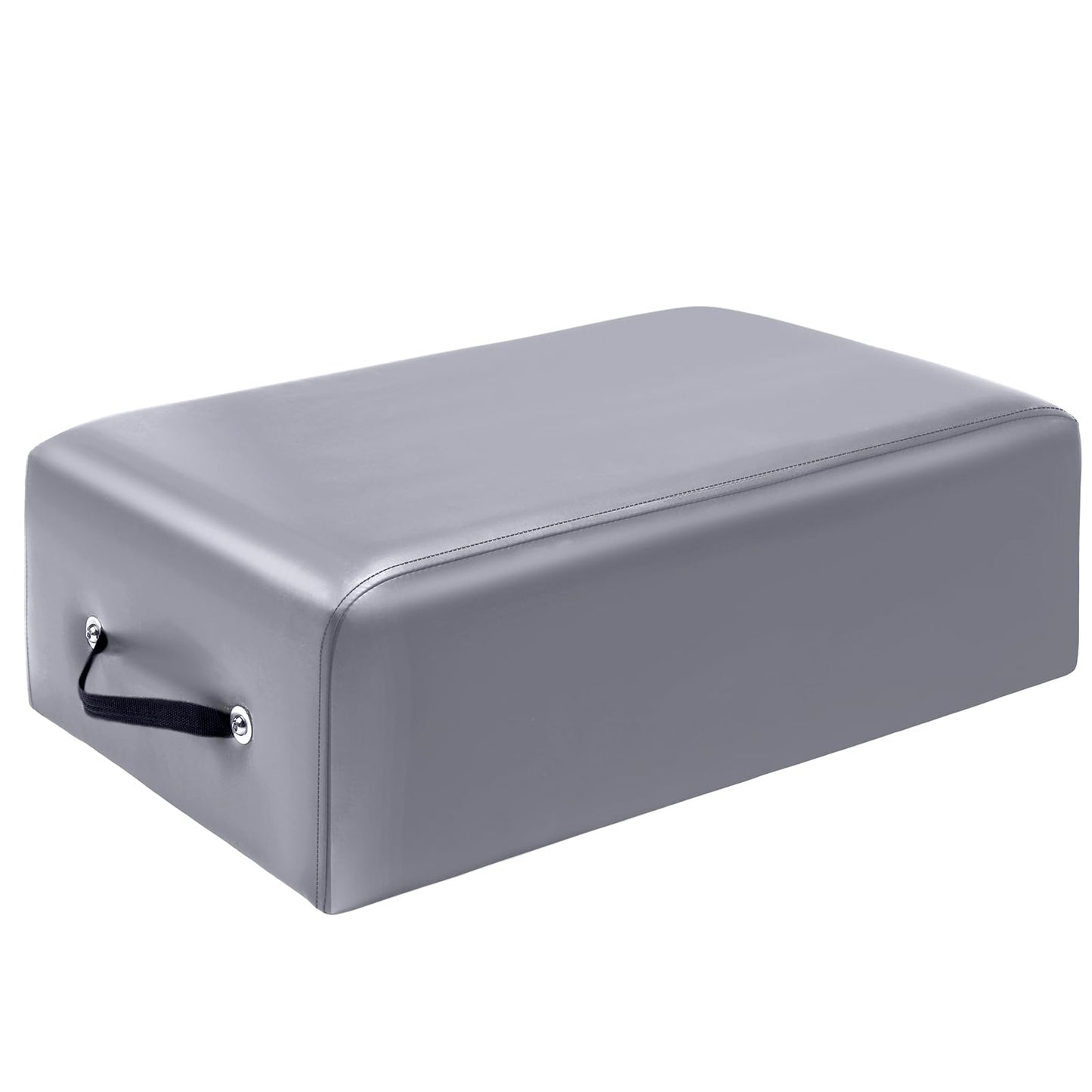 Beeveer Pilates Sitting Box 26 x 15 x 9.5 Inch Pilates Equipment Pilates Accessories Pilates Box for Reformer Body Stamina Stretching Balance Exercise Workout (Gray)