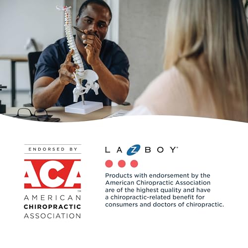 La-Z-Boy Bellamy Executive Office Chair with Memory Foam Cushions, Real Wood Arms and Swivel Base, Waterfall Seat Edge, Faux Bonded Leather, Black