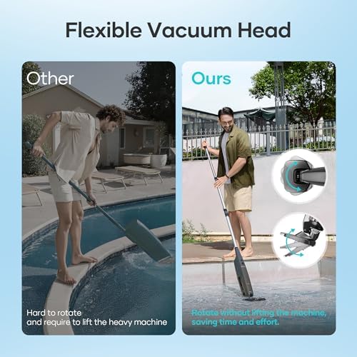 Aiper Pilot X1 Handheld Pool Vacuums, Cordless Cleaner for Inground & Above-Ground Pools, 21 GPM Suction, with Telescoping Pole & Dual Cleaning Modes