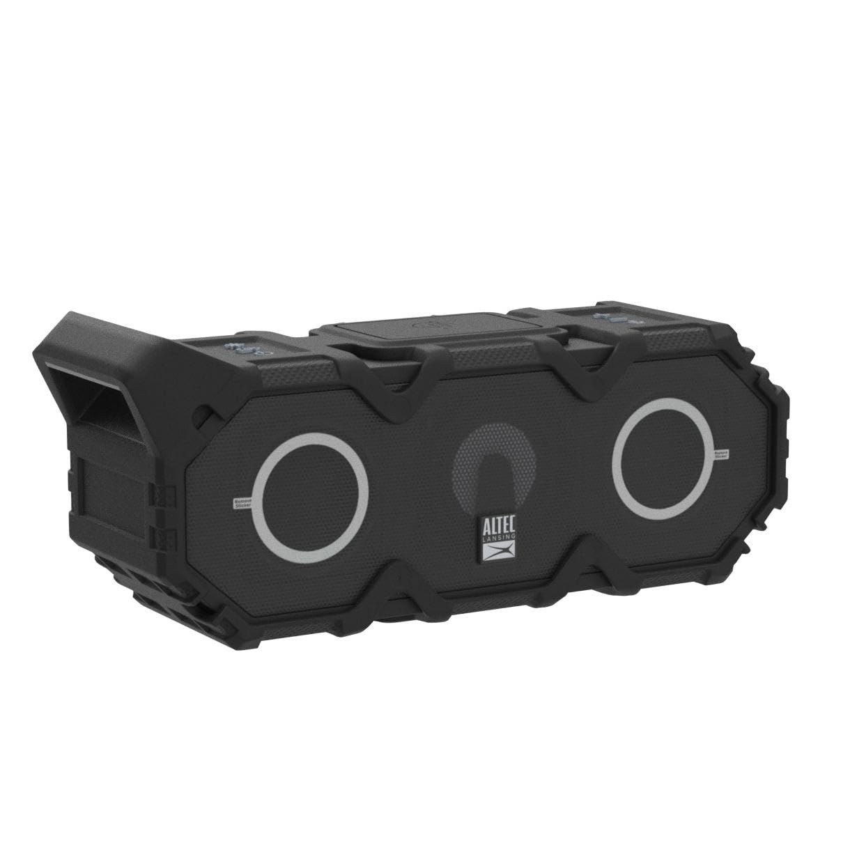 Altec Lansing Super LifeJacket Jolt - Waterproof Bluetooth Speaker, Durable & Portable with Qi Wireless Charging and Customizable Lights, Wireless Speaker for Travel & Outdoor Use