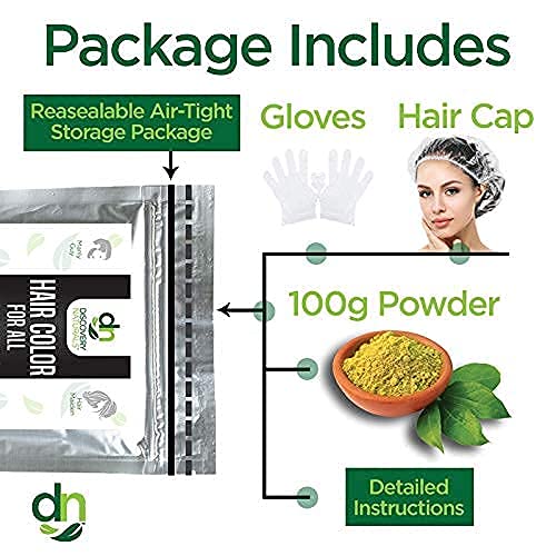Red Henna Hair Color For All Kit | 100% All Natural Hair Dye & Beard Dye Powder (Bronze Shiny Copper) Organic, Herbal & Vegan Chemical & Cruelty Free Permanent Gray Coverage & Tinting