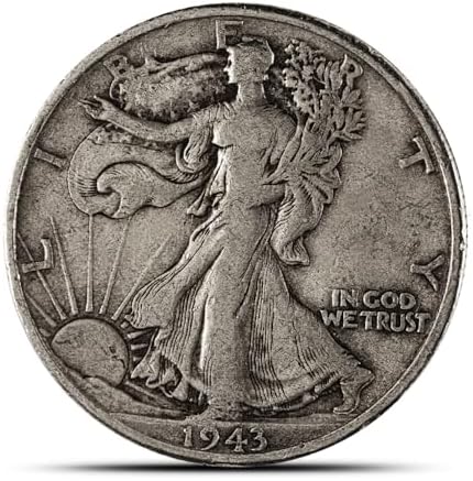 Antique Silver Coins, American Ancient Coin Collection, Flowing Hair Silver Dollar & Morgan Dollar Coin, U.S. Old Coins for Collectors, Commemorative Coins (Liberty 1943 D)