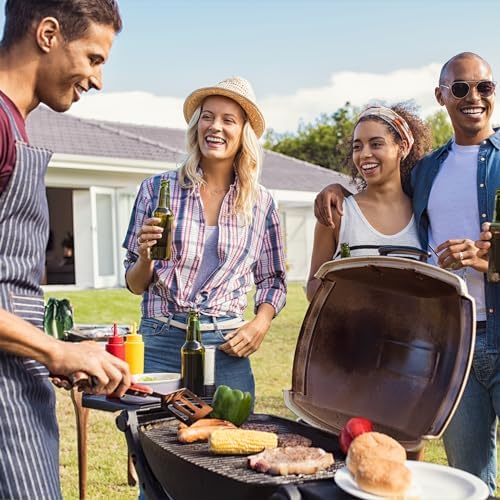 Stanbroil 5 Feet Stainless Braided Propane 2 Way Splitter Adapter Hose with Shut Off Valve Perfect for Camping, Heater, Grill, Stove