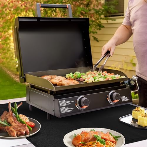 24x24in Heat Resistant Grill Mats for Outdoor Tabletop Grill to Protect Your Prep Grill Table, Heat Resistant Mats for Countertop, Fireproof & Water Proof & Oil Proof Tabletop Fire Pit Mat-Black-1mm