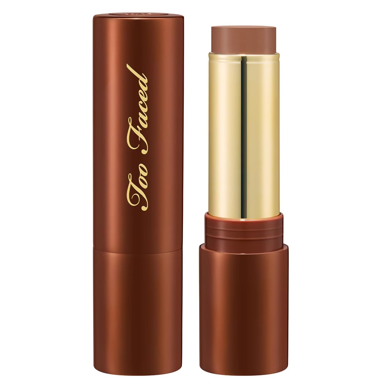 Too Faced Chocolate Soleil Melting Bronzing & Sculpting Stick | Cream, Lightweight, Vegan + Cruelty Free, Chocolate Souffle