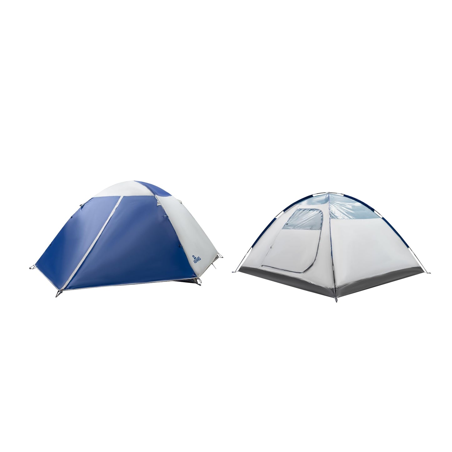 ASFANES Screened Camping Tent, 4 Person Waterproof, Haven Tent, Backpack Double Layer Shelter, Easy Setup and Portable for Outdoor, Picnic, Navy Blue.