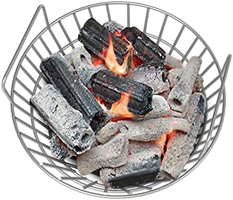 Stainless Charcoal Ash Basket for Large BGE Grill, Charcoal Grill Ash Basket also fits Kamado Joe Classic and Other Similar Grills