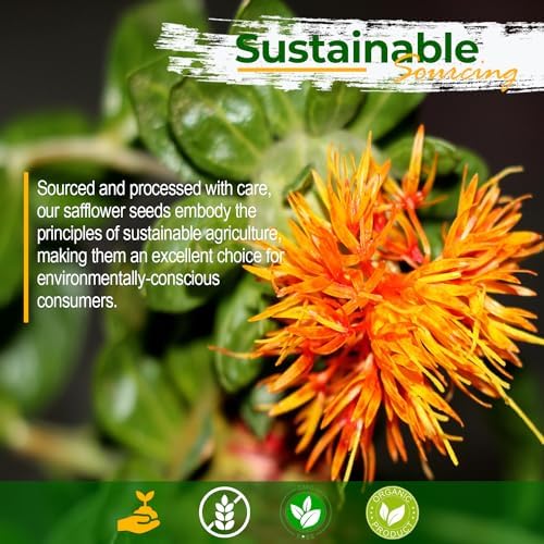 Wildlife Safflower Seed for Wildlife Bird Feeding, Non-GMO and USA Small Farm Grown, 25 lbs