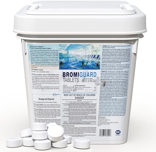 1 Inch 2.5 Lbs Bromine Tablets for Spa Hot Tub Chemical Tabs Brominating Tablets Spa Hot Tub Chemical Sanitizer