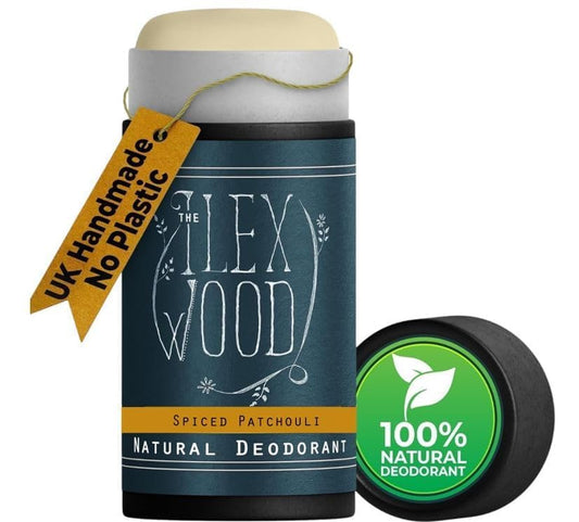 The Ilex Wood - Lavender and Lemon Natural Deodorant - 2.4fl oz. Natural Deo in Recyclable Cardboard Tube, Vegan, no Plastic, no Alcohol, no Toxins, no Aluminium Salts & Cruelty Free for Women & Men