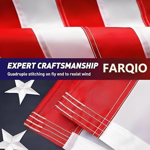 American Flag 2.5x4 FT Pole Sleeve, American Flag sleeve style,Long Lasting US Flag, Heavy Duty Durable TearProof American Flag Sleeve, Embroidered Stars, Sewn Stripes,, UV Protection,Flags for Outside (Pole NOT Included)