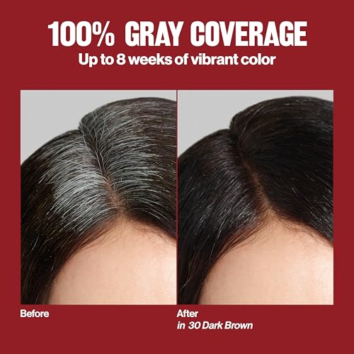 Revlon ColorSilk with Bond Repair Complex, Brown Permanent Hair Color, 100% Gray Coverage, Ammonia Free Hair Dye, Vegan Keratin, 41 Medium Brown (Pack of 3)