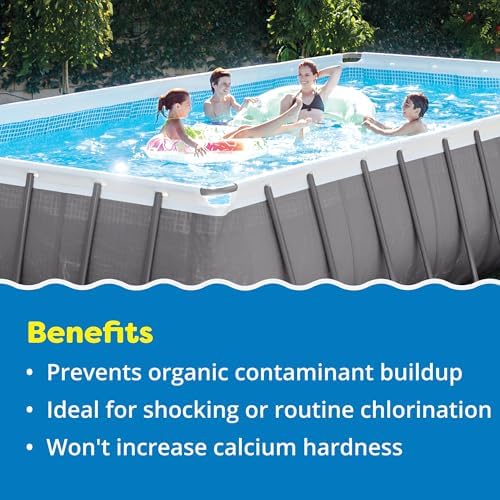 In The Swim Sodium Dichlor Chlorine Shock Granules for Sanitizing Hot Tubs and Spas – Fast Dissolving, pH Balanced Sanitizer - 56% Available Chlorine, 99% Sodium-Dichlor – 5 Pound