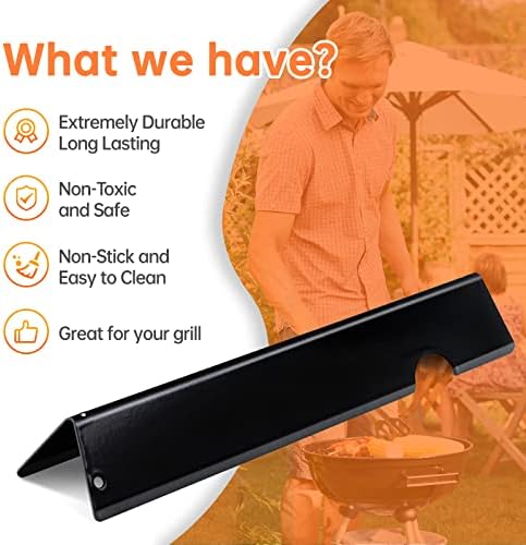 Flavorizer Bars and Heat Deflectors Replacement for Weber Genesis II (3+5 Genesis II)