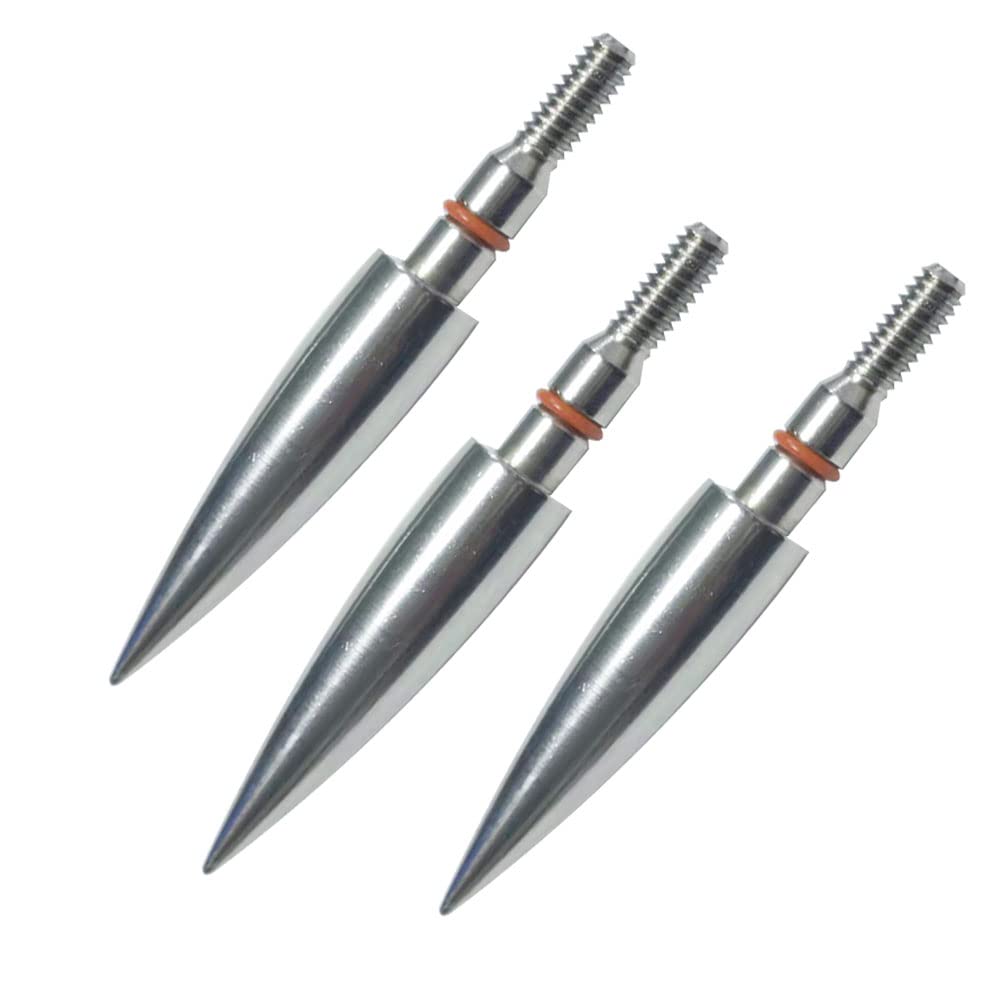 Field Points arrowheads 200 Grains Archery Field Points,11/32" Stainless Steel Screw in Archery Field Tips and Broadheads (1 Dozen 12 PCS)