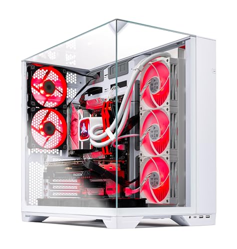 Skytech O11 Vision Gaming PC Desktop, Ryzen 7 7800X3D 4.2 GHz (5GHz Turbo Boost), NVIDIA RTX 5070 Ti 16GB GDDR7, 1TB Gen4 SSD, 32GB DDR5 RAM 6000 RGB, 850W Gold PSU, 360mm ARGB AIO, Wi-Fi, Win 11