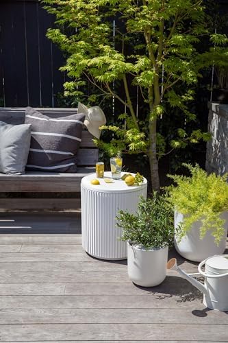 Veradek Outdoor Cooler Side Table - 2 in 1 - Designed for use as Outdoor Side Table, Patio Decor and Ice Chest