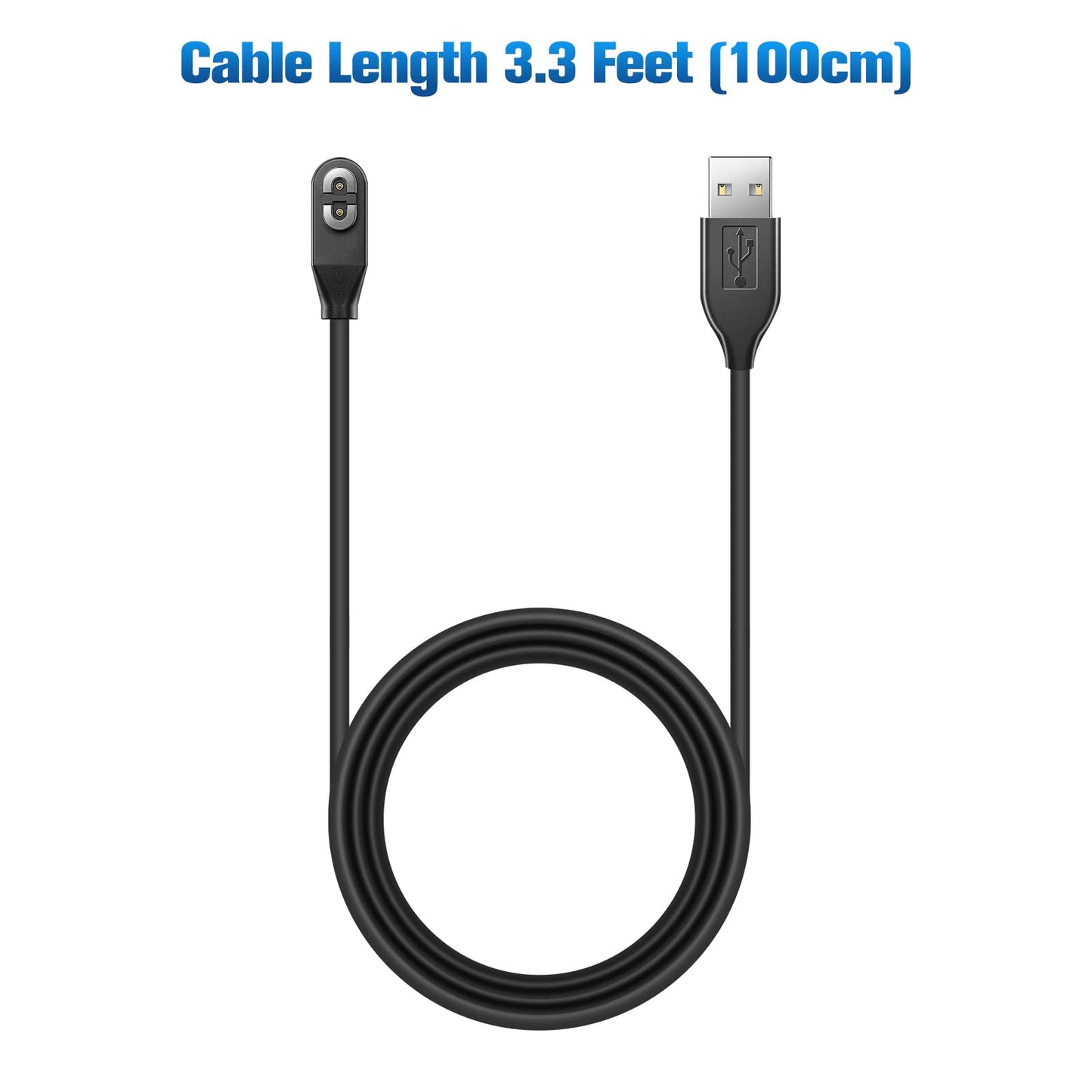 (2-Pack) Charging Cable for Shokz Aeropex/OpenRun, OpenRun Pro, OpenRun Mini & OpenComm 2/UC, for Aftershokz Charging Cable, Magnetic USB Cable Compatible with AfterShokz Headphones Charger - 3.3ft