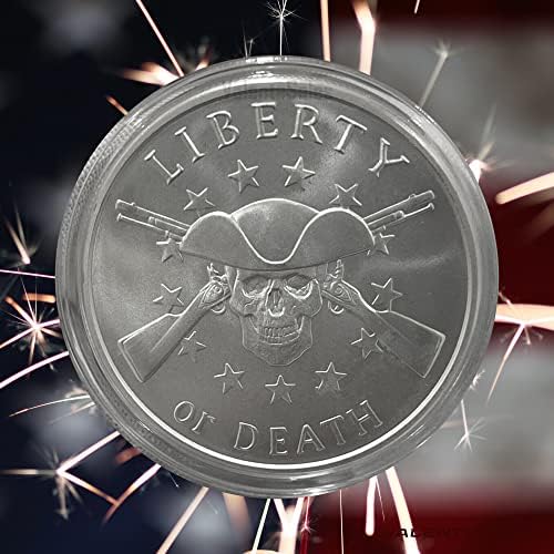 1 oz Silver Liberty or Death Crossed Skull