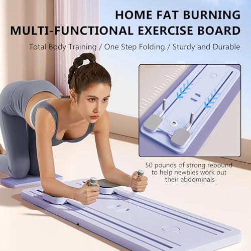 Pafal Pilates Board, Multifunctional Abdominal Board, Ab Core Trainer, Ab Trainer Machine, Ab Board, Exercise Board, Abs Workout Equipment, Core Workout Equipment (Purple)