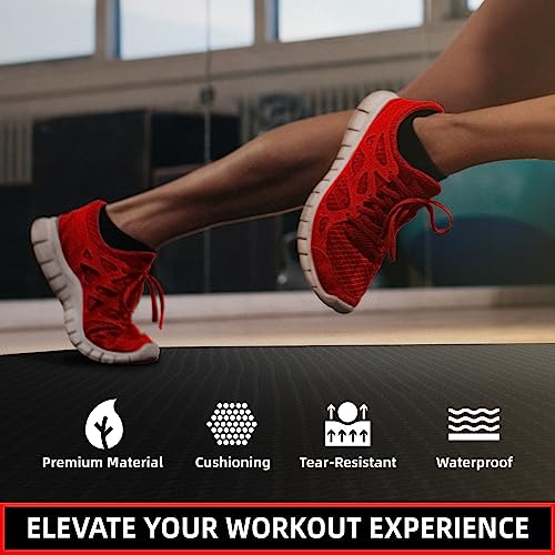 GymCope Treadmill mat, 72"x30" Exercise Equipment Mat for Hardwood Floor Carpet Protection, 6mm Thick, Exercise Bike Mat Pad for Indoor Cycles, Rowing Machine, Elliptical