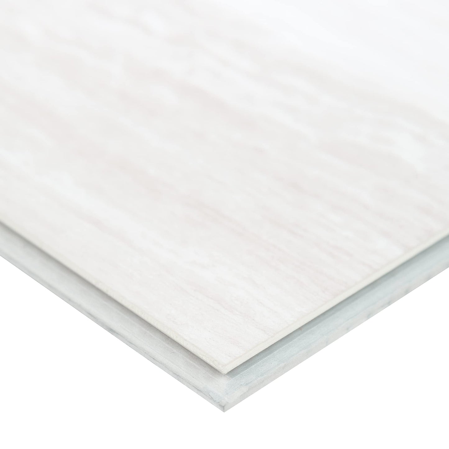 MSI AMZ-LVT-0174P 7 inch x 48 inch Luxury, Rigid Core Planks, Tile, Click Lock Floating Floor, Waterproof LVT Vinyl, 11.81" W x 23.62 L X 5mm T, White Ocean White-Cool, 1278 Square Feet