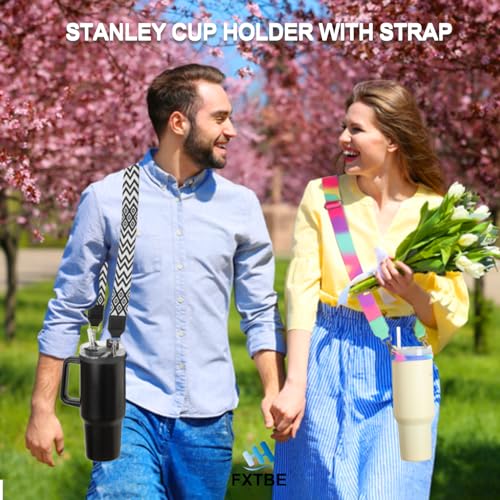 Carrier for Stanley Cup, Carriers with Strap for Stanley 30oz 40 oz 20 oz, Holder with Straps for Water Bottle, Holders for Tumbler with Strap, Carrier for Stanley Cup Accessories