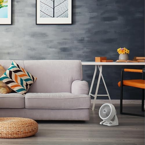 Vornado 533DC Energy Smart Small Air Circulator Fan with Variable Speed Control, White