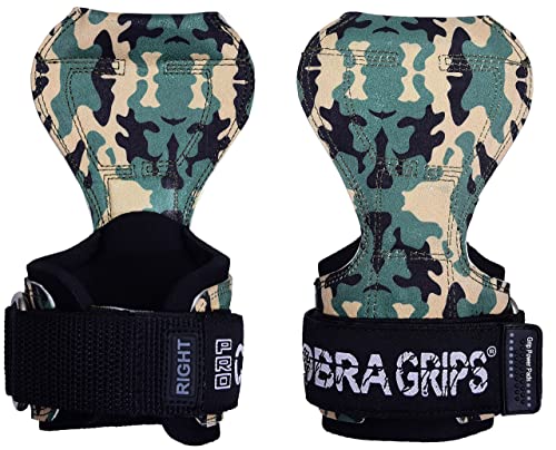 Cobra Grips PRO Weight Lifting Gloves Heavy Duty Straps Alternative Power Lifting Hooks Best for Deadlifts Adjustable Neoprene Padded Wrist Support Bodybuilding (PRO DitGreen)