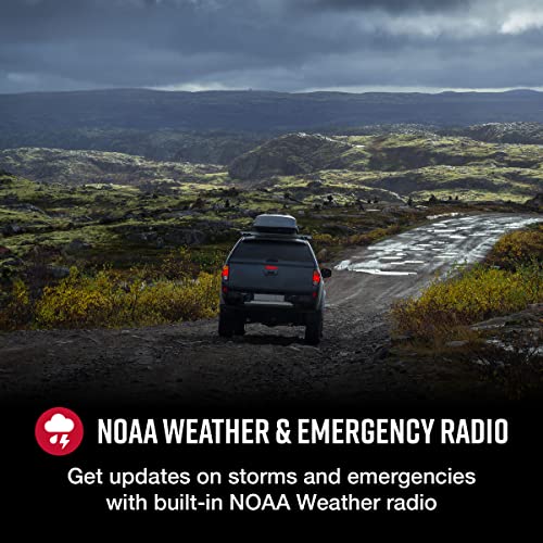 Cobra HH50WXST Handheld CB Radio - Emergency Radio with Access to Full 40 Channels and NOAA Alerts, Earphone Jack, 4 Watt Power Output, Noise Reduction and Dual Channel Monitoring, Black