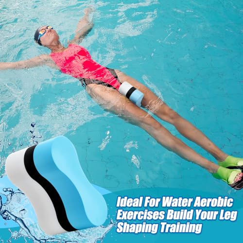 Motionchic 2 Pcs Swimming Kickboard Pull Buoy Set Training Aid Float Pull Buoy Leg Float Swimming Training Equipment Accessories for Hand Leg Adults Children Beginners Exercise Fitness (Pink)