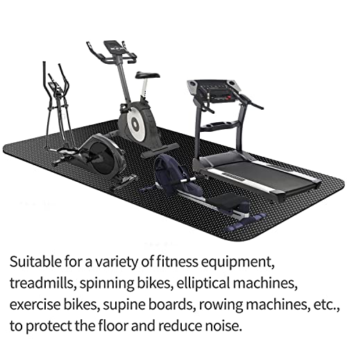 Exercise Equipment Mats For Floor,Treadmill Mat,Foldable Treadmill Mat,Walking Pad Mat For Carpet,Exercise Bike Mat,Under Elliptical Mat, Rowing Machine Mat,Mat For Tread Mill