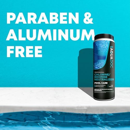 AquaDoc Bromine & Chlorine Neutralizer for Pool & Hot Tub - 1lb - Sodium Thiosulfate Formula to Reduce Chlorine & Bromine Levels - Made in The USA