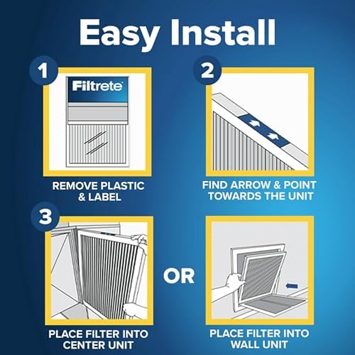 Filtrete 20x25x1 AC Furnace Air Filter, MERV 14, MPR 2500, High Performance Premium Allergen, Ultrafine Particles, Bacteria & Virus Filter, CERTIFIED Asthma & Allergy Friendly, 4-Pack