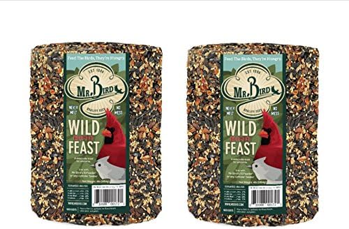 2-Pack of Mr. Bird Wild Bird Feast Birdseed Large Cylinder 4 lbs.