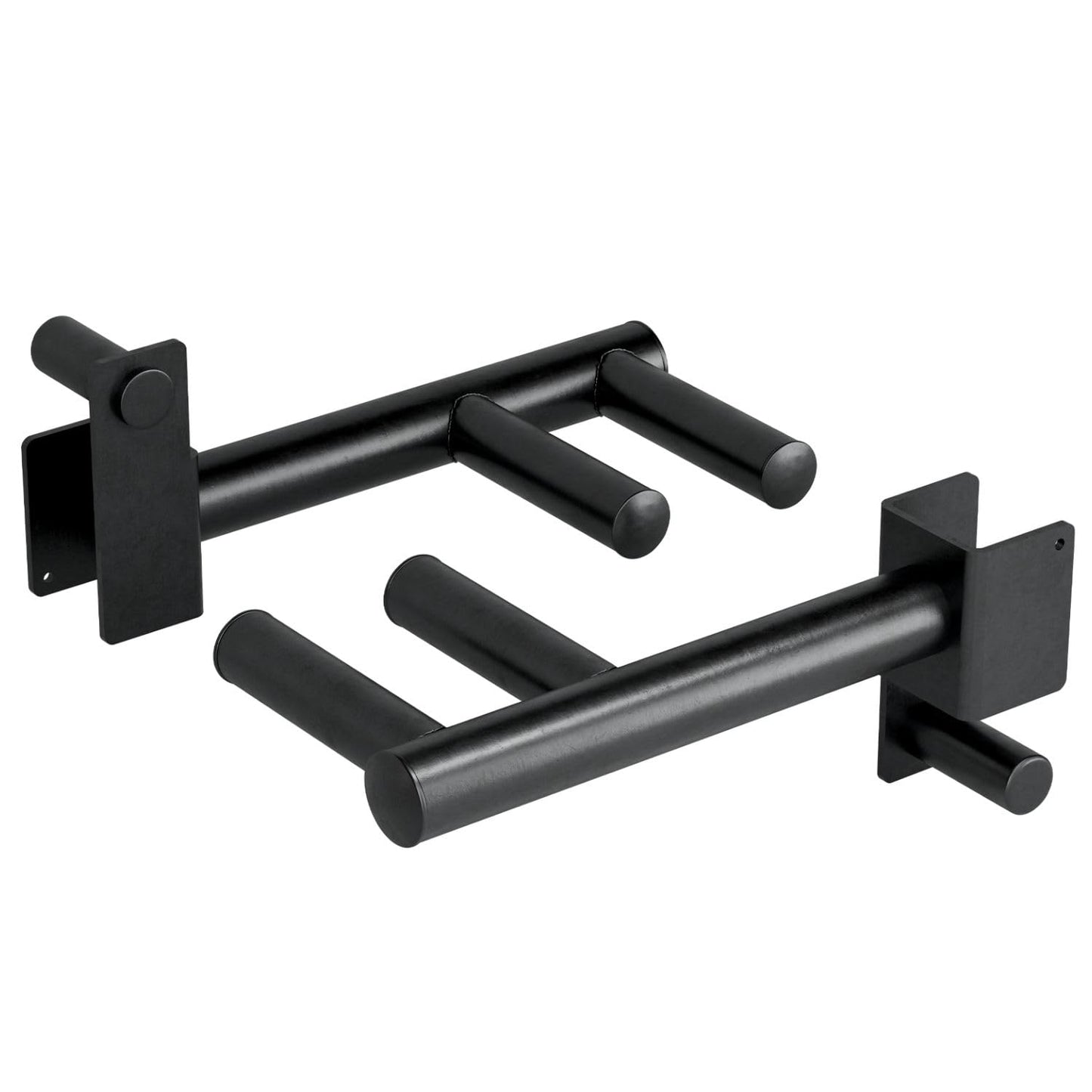 Yes4All 350 LBS Capacity - Dip Bars for 2x2 with 1" Hole Power Cage, Squat Rack Attachments - Narrow and Wide Grip Handles Dip Attachment for Dips, Pull Up, Push-up (Black)