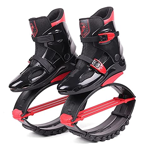 Jump Shoes | Bounce Shoes | Exercise & Fitness Adults Unisex 120LBS - 300LBS (Men's 6-8 150-250 LBS, Red Black)