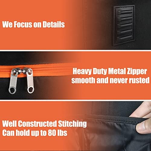 WOMACO 22 inch Griddle Carry Bag for Blackstone 22 Griddle with Hood Lid, Heavy Duty Portable Tabletop Griddle Carrying Bag for Travel, Weather Resistant BBQ Grill Carry Case with Shoulder Strap